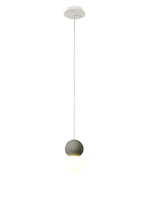 MANTRA GALAXIA Sospensione a 1 luce grigia D. 12 cm H. 210 cm
