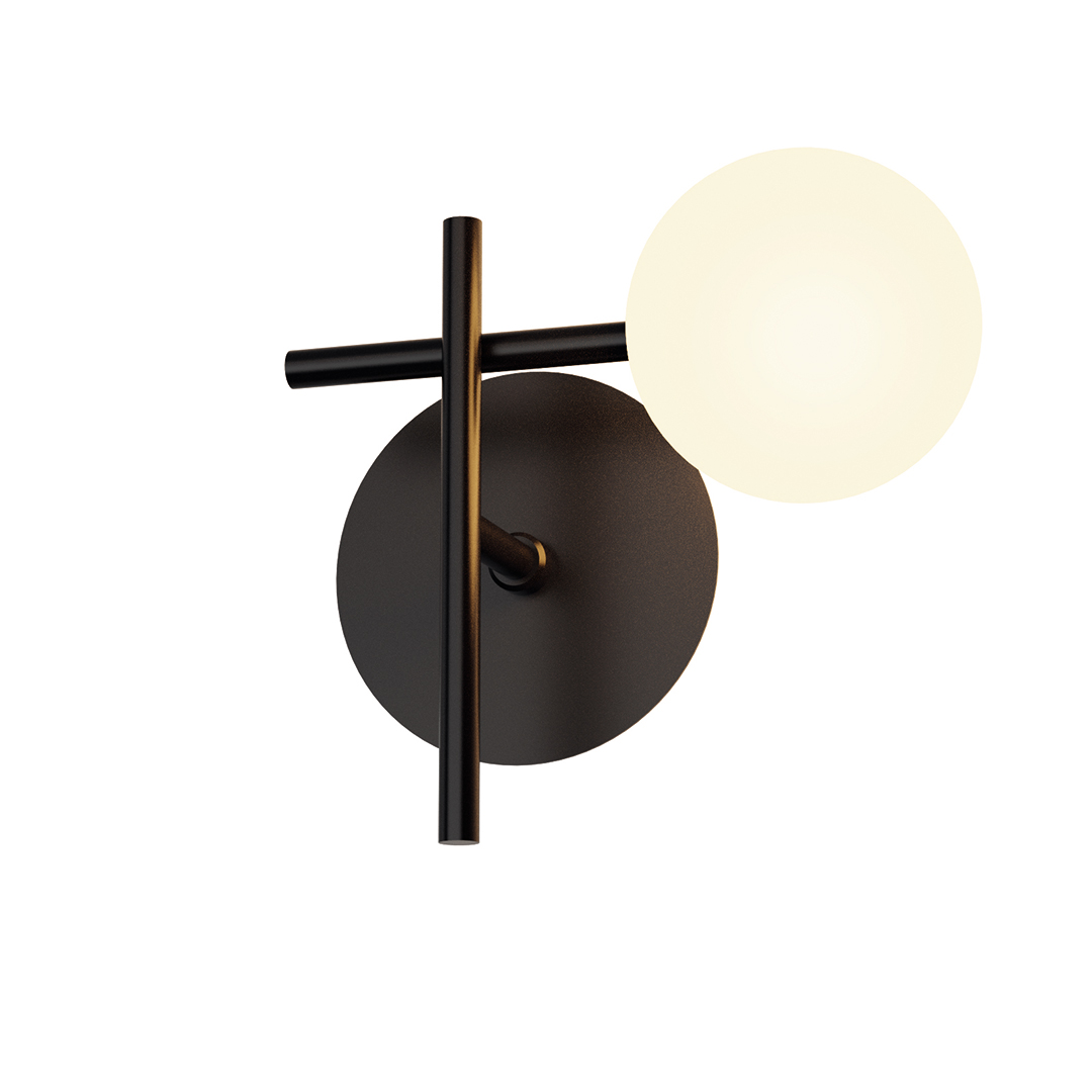 MANTRA CELLAR Applique nero a 1 luce L. 21 cm H. 19,5 cm