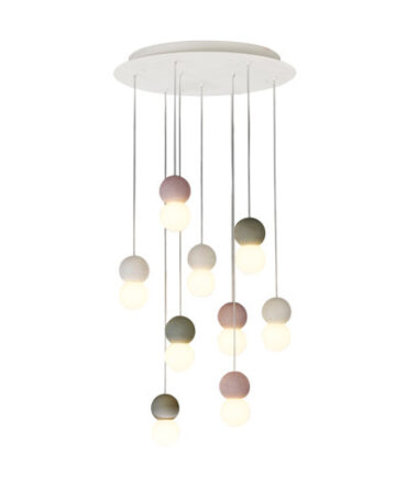 MANTRA GALAXIA  Sospensione  a 9 luci D. 60 cm H. 210 cm