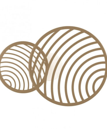 MANTRA COLLAGE  PLafoniera  a 2 moduli oro L. 56 cm L.40 cm