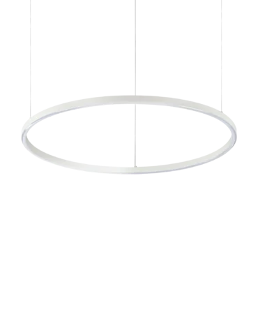 IDEAL LUX ORACLE SLIM ROUND Sospensione  con finitura bianca D. 70- H. 202,5 cm