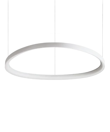 IDEAL LUX GEMINI Sospensione  con finitura bianco L. 81-. H. 200 cm