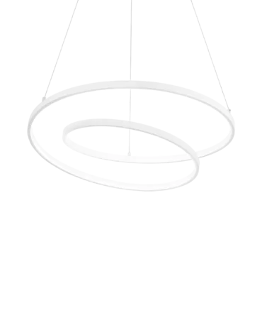 IDEAL LUX OZ Sospensione con finitura bianca D. 60- H. 215 cm