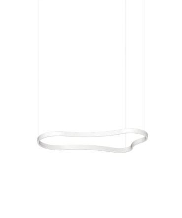 IDEAL LUX WAVES Sospensione  con finitura bianca L. 125,4 cm