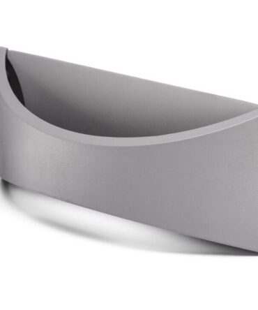 Lampada parete moderno Botlighting illuminazione Maiorca LED 7W alluminio grigio chiaro