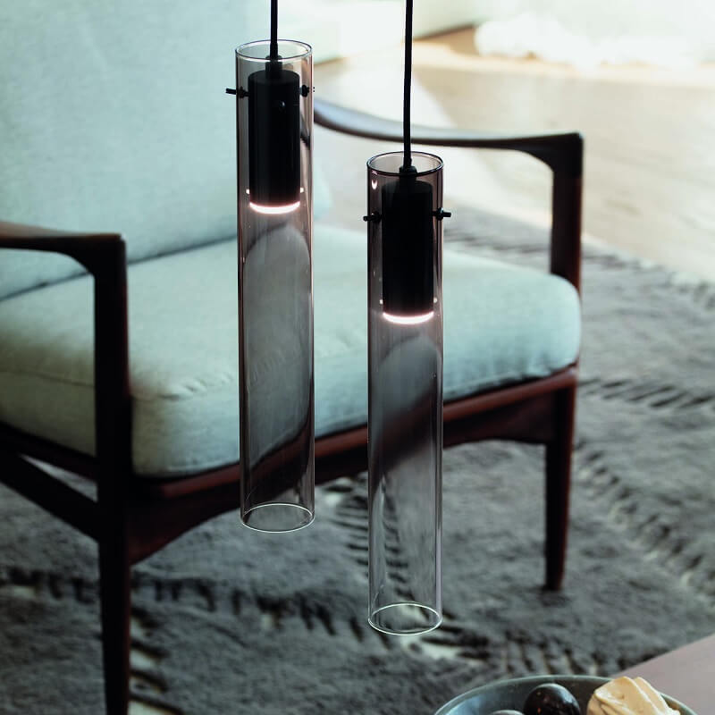 IDEAL LUX FLAM Sospensione sfumato 3000 K - D. 6 H. 270 cm