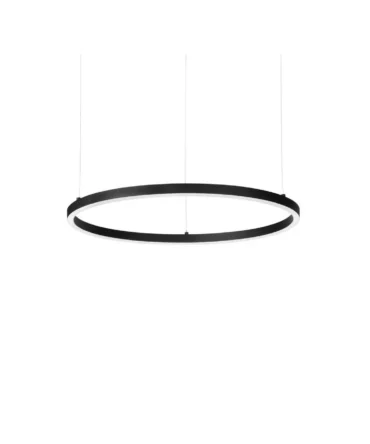 IDEAL LUX  ORACLE SLIM ROUND Sospensione con finitura nera D. 50- H. 202,5 cm