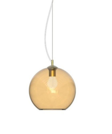IDEAL LUX NEMO Sospensione  color ambra  a 1 luce - D. 20 cm