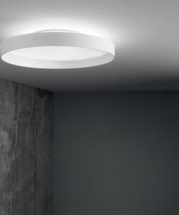 IDEAL LUX FLY Plafoniera  con finitura bianca  2700 K- D.  90 cm