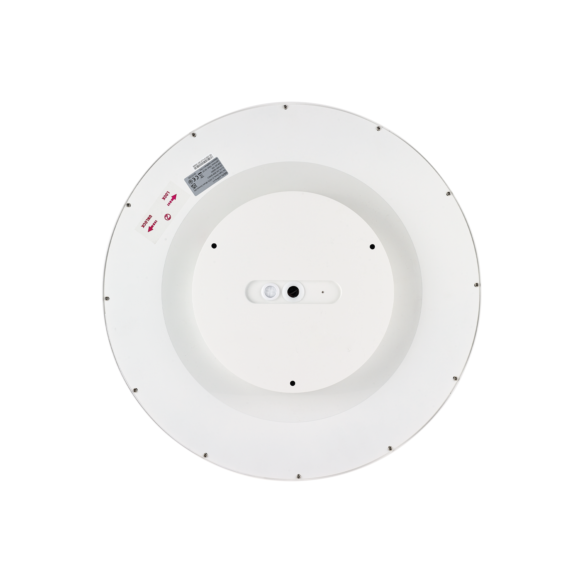 IDEAL LUX FLY Plafoniera con finitura nera 2700 K- D. 60 cm