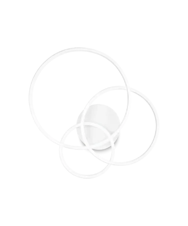 IDEAL LUX FRAME Plafoniera  con finitura bianca  2700 K- L 56 cm