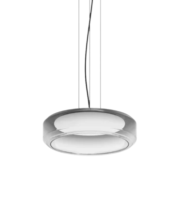 IDEAL LUX TOPICO Sospensione  color fumè e nero  - D. 45 cm