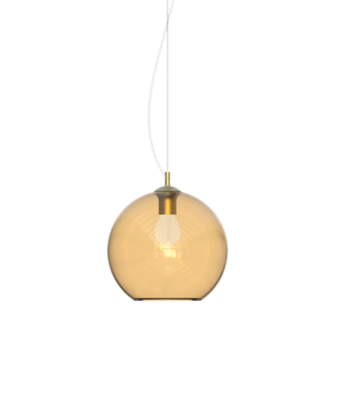 IDEAL LUX  NEMO Sospensione color ambra  a 1 luce - D. 40 cm