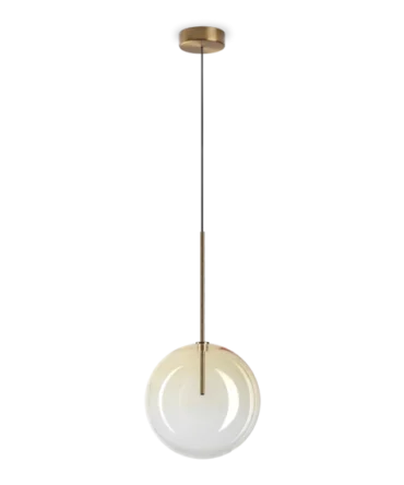 IDEAL LUX EQUINOXE Sospensione  a 1 luce ambra sf. - D. 25 cm - H. 249 cm