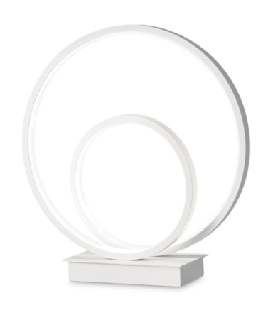 IDEAL LUX OZ Lampada da tavolo  con finitura bianco 2700 K- H. 31 cm