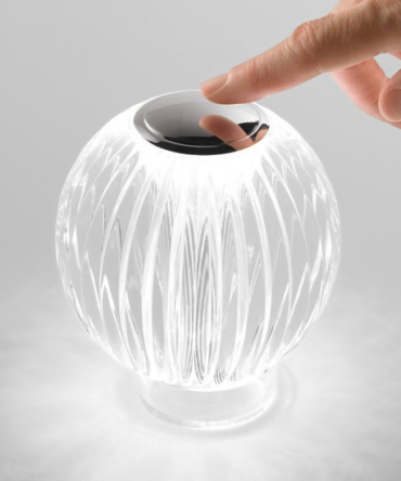 IDEAL LUX DIAMOND  Lampada da tavolo  con finitura trasparente 3000 K- H. 12 cm