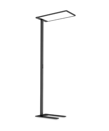 IDEAL LUX COMFORT Lampada da terra  con finitura nera 3000/4000 K- H. 197 cm
