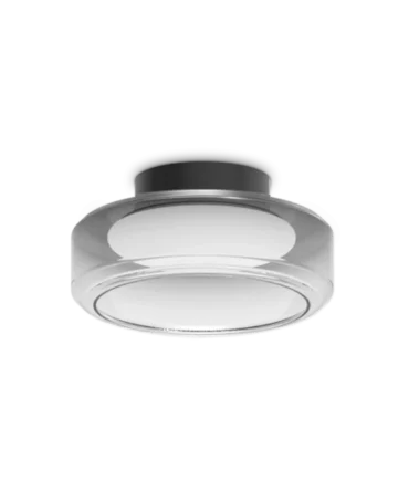 IDEAL LUX TOPICO Plafoniera  con finitura fumè  3000 K- D. 35 cm