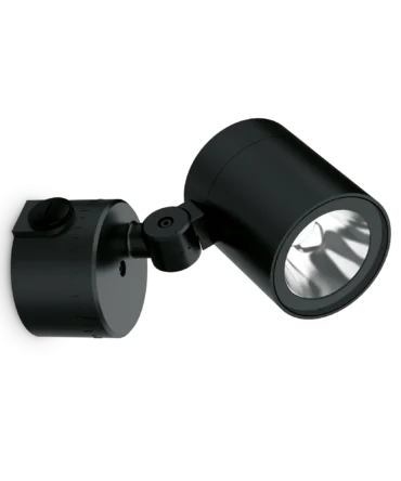 IDEAL LUX O-ZONE Lampada a parete  con finitura nero - D. 8,4 cm