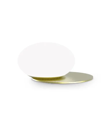 IDEAL LUX NINFEA  Lampada da tavolo NINFEA con finitura ottone 3000 K- D. 20 cm