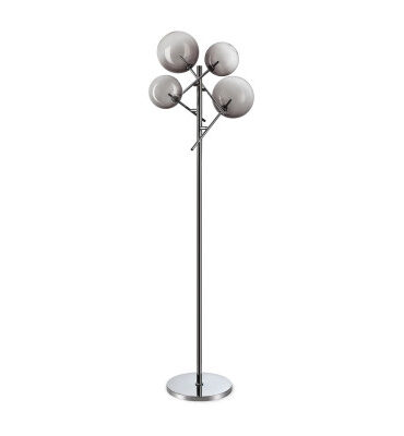 IDEAL LUX EQUINOXE Lampada da terra  con finitura Fumè sfumata 3000 K- H. 166 cm