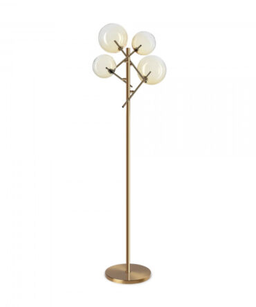 IDEAL LUX EQUINOXE Lampada da terra  con finitura Ambra sfumata 3000 K- H. 166 cm