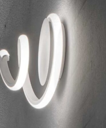 PROMOLUCE BOUCLE A1 Bianco e Nero Lampada da parete  D. 18 cm P. 14 cm