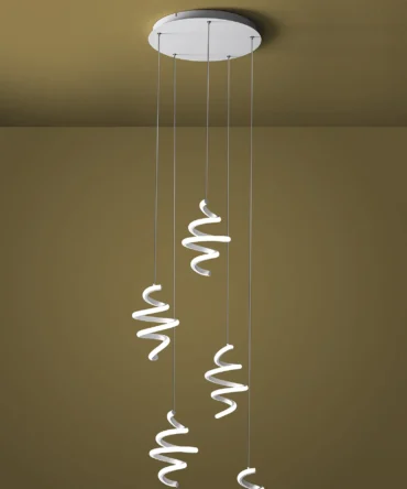 PROMOINGROSS BOUCLE S5  Sospensione con 5 spirali H. 175 D. 50 cm