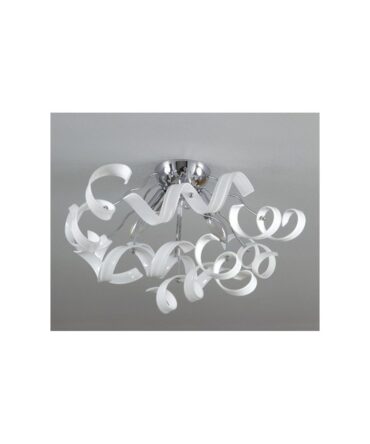 PADANA LAMPADARI Plafoniera piccola TRUDY  metallo cromo e vetro decorato