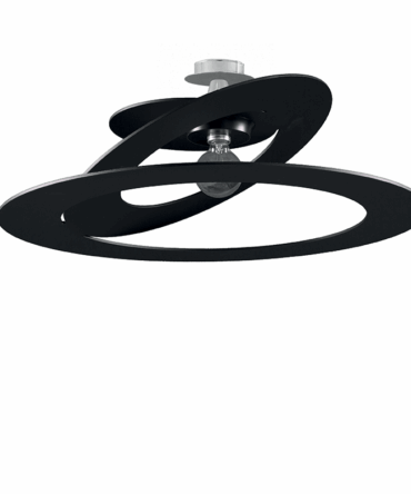 PADANA LAMPADARI  Plafoniera  PLANET-ARIUM con finitura nera - D. 50 cm