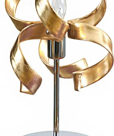 PADANA LAMPADARI Lumetto TRUDY SPECIAL  metallo cromo e vetro oro/argento