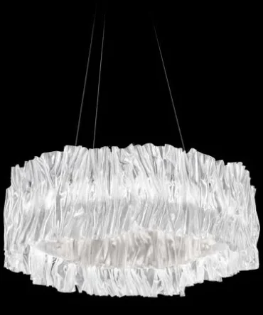 SLAMP ACCORDEON  Sospensione bianco - Luce calda 3000 K - D. 57 cm