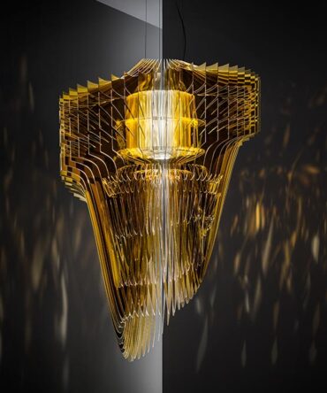 SLAMP ARIA Sospensione SMALL oro - D. 50 cm