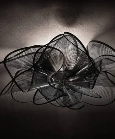 SLAMP ETOILE/LA BELLE  Plafoniera/Applique nera  - D. 73 cm