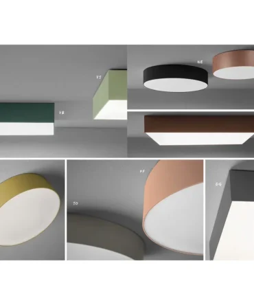 PROMOLUCE BOX Q15  Plafoniera  colori vari- L. 17 cm