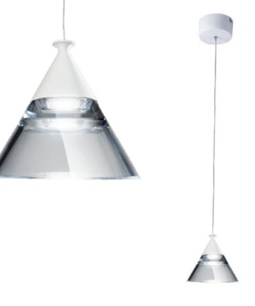 PROMOLUCE CONY S1 Lampada a sospensione bianco, nero, oro rosato Led - D. 14 cm