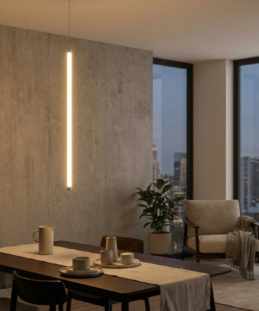 IDEAL LUX TUBIX Sospensione  bianca 3000 K - D. 2 H. 50 cm