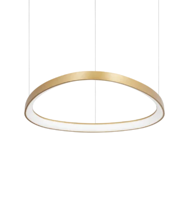 IDEAL LUX GEMINI Sospensione  con finitura OTTONE L. 61 cm K 4000 lm 5400