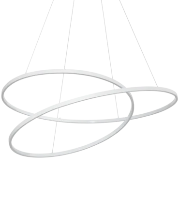 IDEAL LUX OZ Sospensione  con finitura bianca D. 100- H. 200 cm