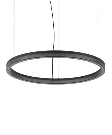 IDEAL LUX CROWN Sospensione finitura nera D. 80- H. 205 cm