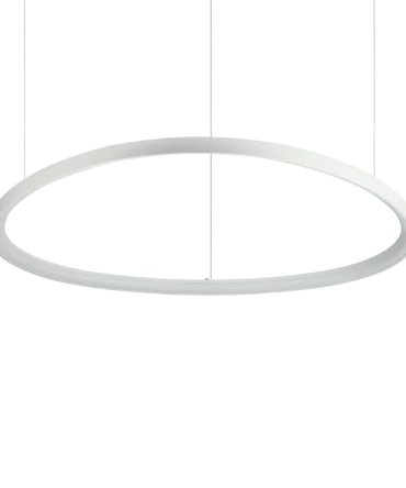 IDEAL LUX GEMINI Sospensione finitura bianca L. 99,5x105 cm K 4000 lm 9100