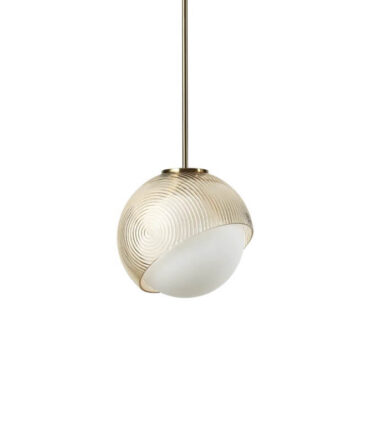 Lampadario moderno a sospensione IDEAL LUX BLOOM ottone - Ø 22 cm