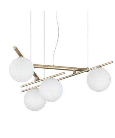 Lampadario moderno IDEAL LUX ATLAS Sospensione oro - Ø 60cm