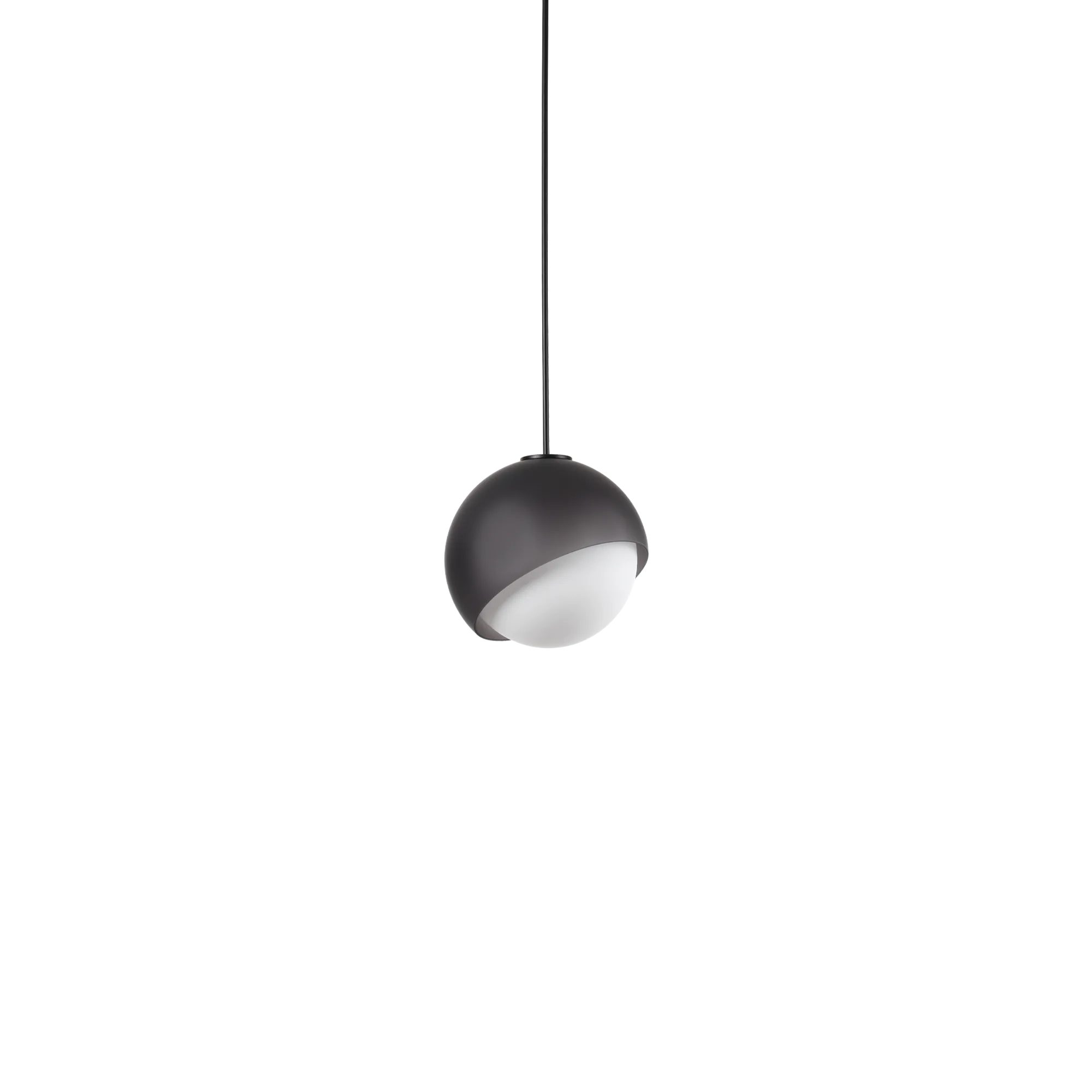 IDEAL LUX BLOOM Sospensione nera Ø 17cm