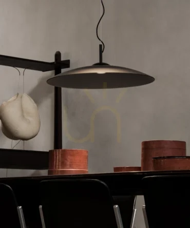 Lampadario IDEAL LUX ECLIPSE Sospensione in vetro nero - Ø 60 cm